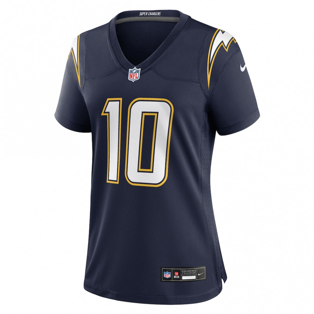 Justin Herbert Los Angeles Chargers Nike Women's Alternate Super Chargers Game Jersey - Navy-GridironStore
